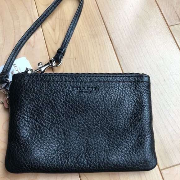 Coach Handbags - COACH -black leather wristlet Coach Handbags - COACH -black leather wristlet